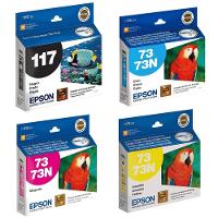 Cartucho Tinta Epson 73n T073120 Kit 4 Cores C79 Cx3900 Cx4900 Cx5900 Original - 2