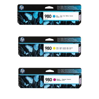 Cartucho De Tinta Hp 980 D8j09a D8j10a Ax585z X555dn X555xh X585dn X585f Kit 3x