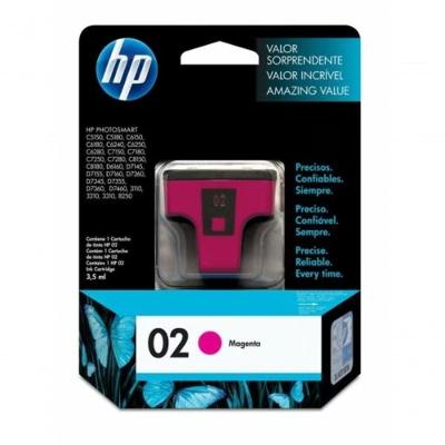 Cartucho De Tinta Hp 02 C8772wl Magenta | C7280 C6180 D6160 C7180 | Original 6ml