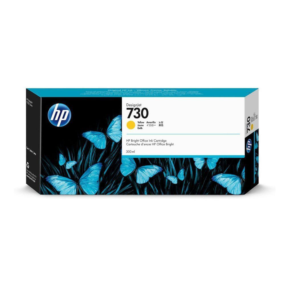 Cartucho De Tinta Hp 730 Amarelo P2v70a | Plotter Hp T1600 T1700 | Original 300ml - 1