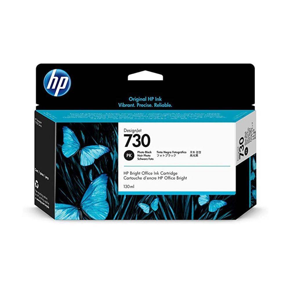 Cartucho De Tinta Hp 730 Photo Black P2v67a | Plotter Hp T1600 T1700 | Original 130ml - 1