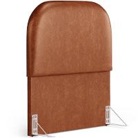 Cabeceira Cama Box 100cm Orgânica Lanna W01 Couríssimo Camel - Lyam Decor - 1