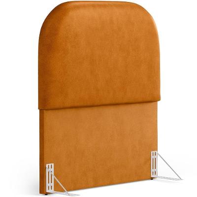 Cabeceira Cama Box 100cm Orgânica Lanna W01 Couríssimo Whisky - Lyam Decor