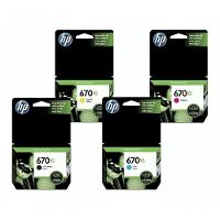 Cartucho De Tinta Hp 670xl Kit Cz117ab Kit Deskjet 4615 4625 5525 - 1