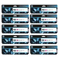 Cartucho De Tinta Hp 980 Magenta D8j08a D8j10a Ax585z X555dn X555xh X585dn X585f Kit 10x - 1