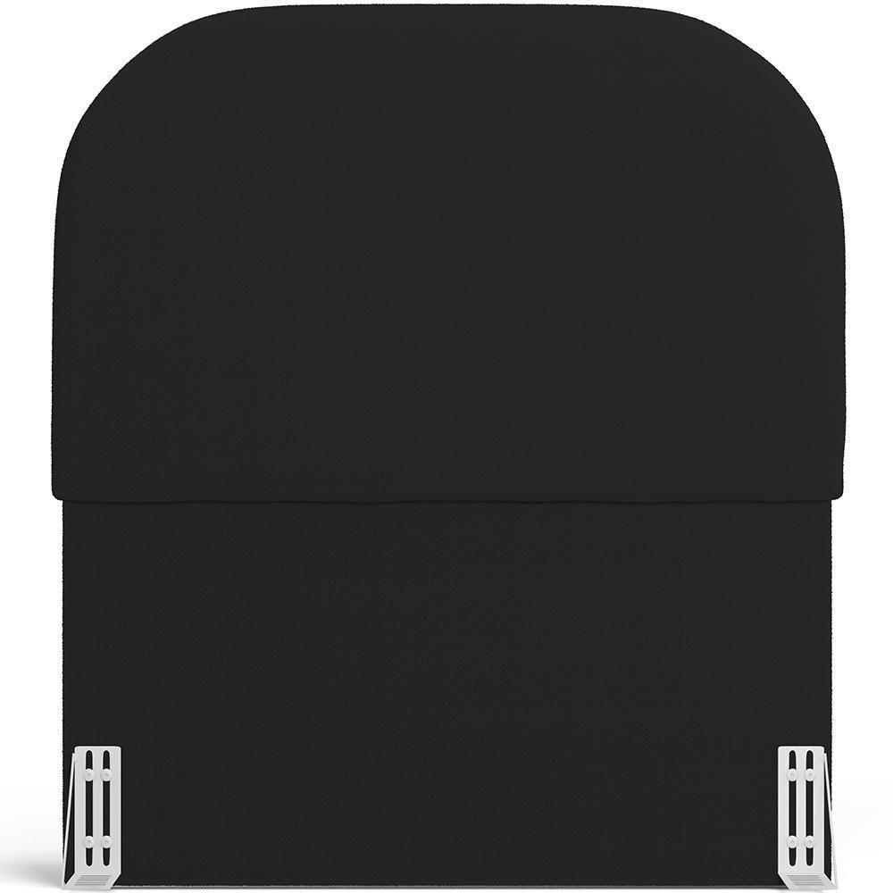Cabeceira Cama Box 100cm Orgânica Lanna W01 Bouclê Preto - Lyam Decor - 2