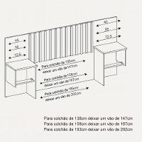 Cabeceira Cama King Sampa Com Painel Ripado Extensível E Mesas Laterais ? Cinamomo