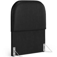 Cabeceira Cama Box 100cm Orgânica Lanna W01 Couríssimo Preto - Lyam Decor - 1