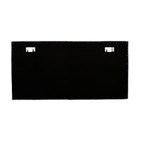 Cabeceira Casal Reta Luxo 140x60 Veludo Terracota - Tachas Fumê - 5