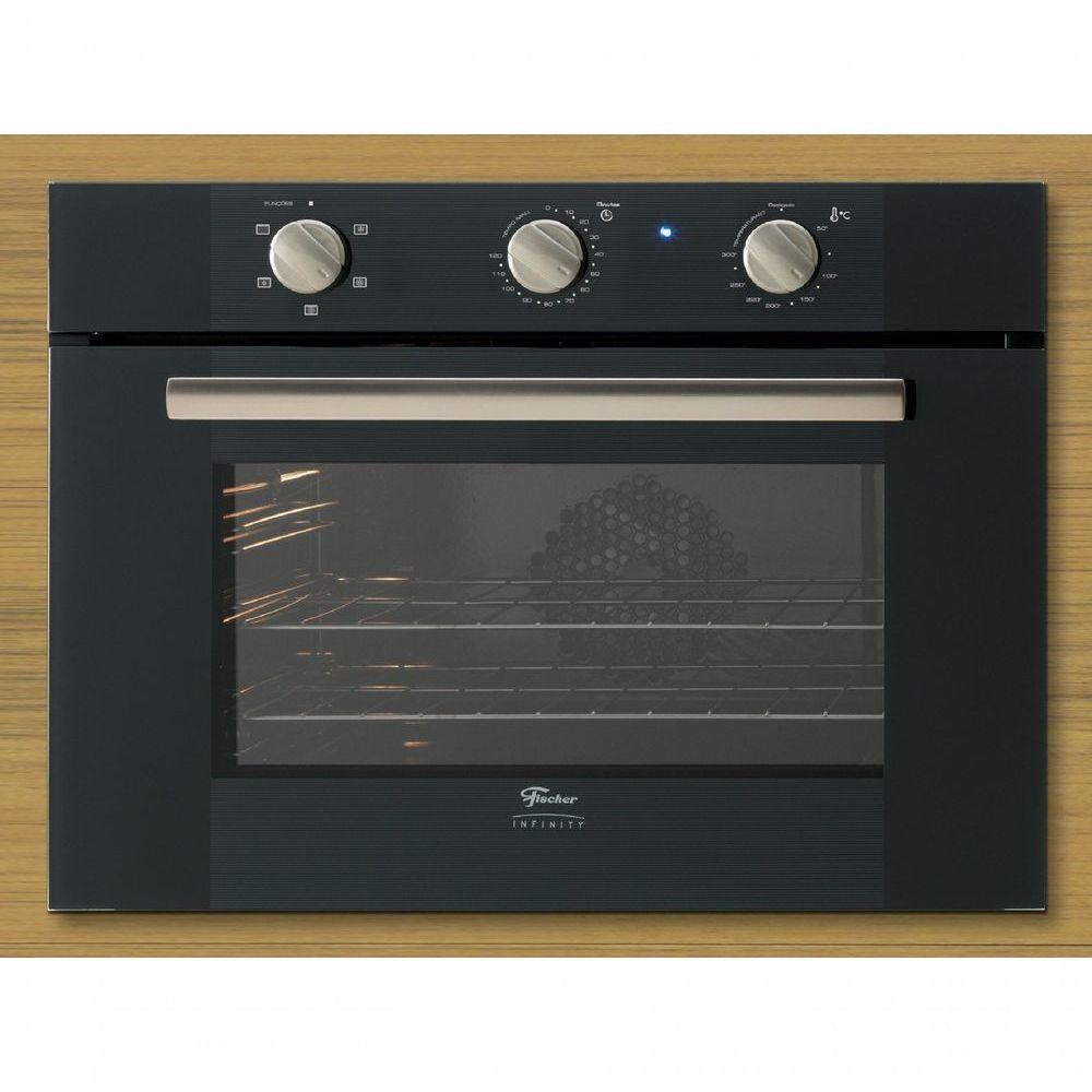 Forno Elétrico Fischer Infinity De Embutir 50 Litros Turbo Convection - Preto 15740 110V - 1