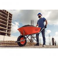 Carrinho De Mão Tramontina Com Caçamba Extrafunda Metálica Laranja 80 Litros Braço Metálico E Pneu Com Câmara - 2