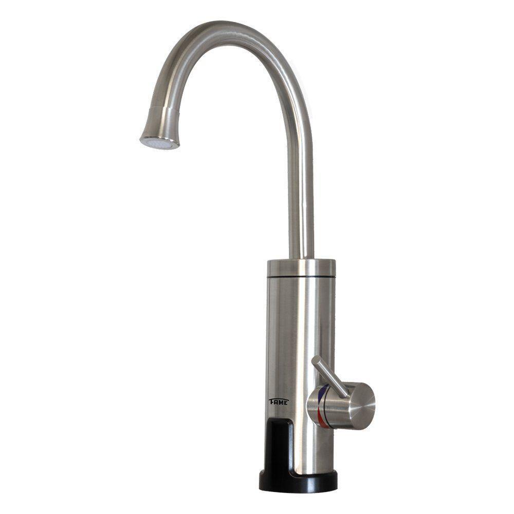 Torneira Elétrica Fame Com Resistência Blindada De Bancada Inox Escovado 220v - 1