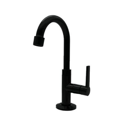 Torneira Pia Lavatório Mesa Bica Móvel 1/4v Preto Fosco Luxo