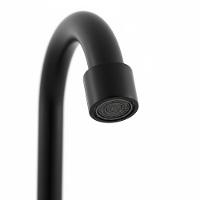 Torneira Pia Lavatório Mesa Bica Móvel 1/4v Preto Fosco Luxo - 2