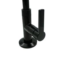 Torneira Pia Lavatório Mesa Bica Móvel 1/4v Preto Fosco Luxo - 3