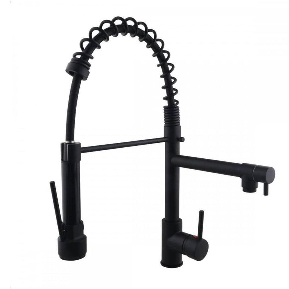 Torneira Gourmet Moconomando Luxo Dois Jatos Mesa Bancada Cuba Pia Mesa Cozinha Restaurante Resistente - 1