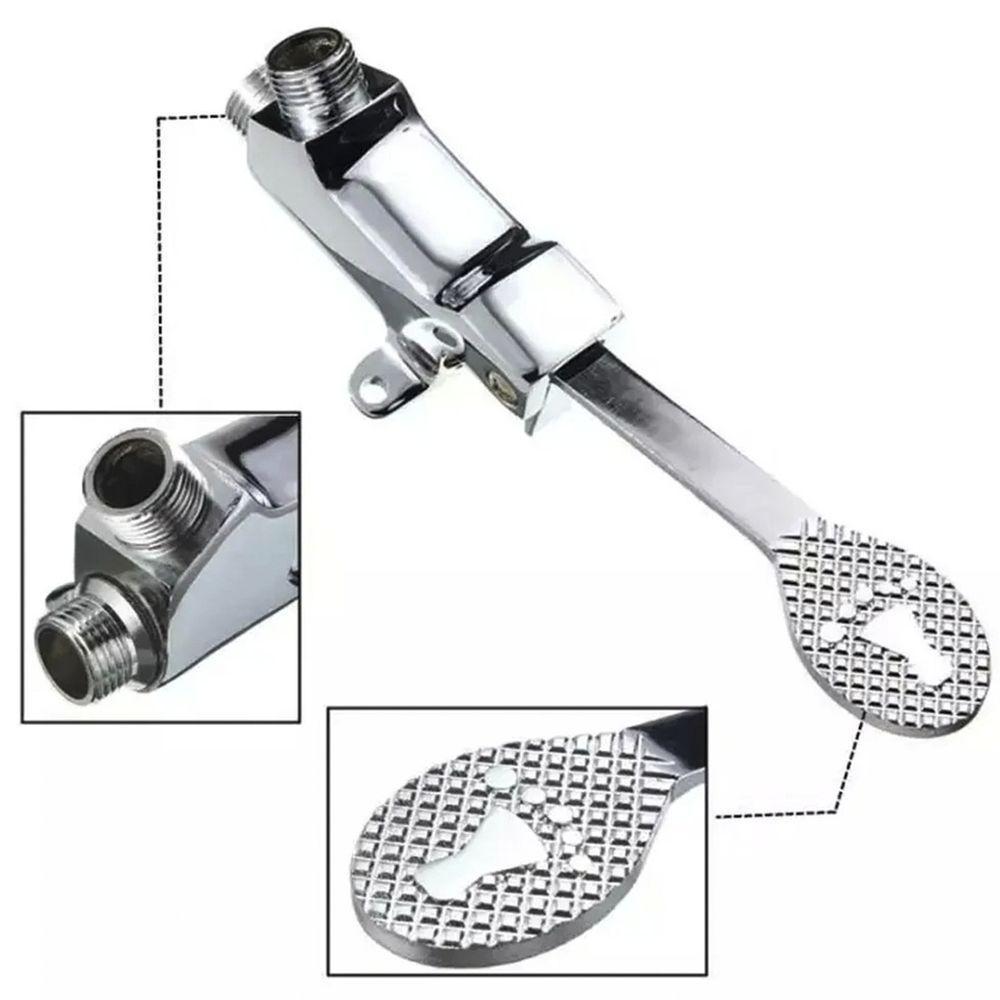 Torneira Valvula Acionamento Pedal Kit 2 Uni Banheiro Cirurgia Hospital Clinica Laboratorio Higienizaçao Piscina - 2