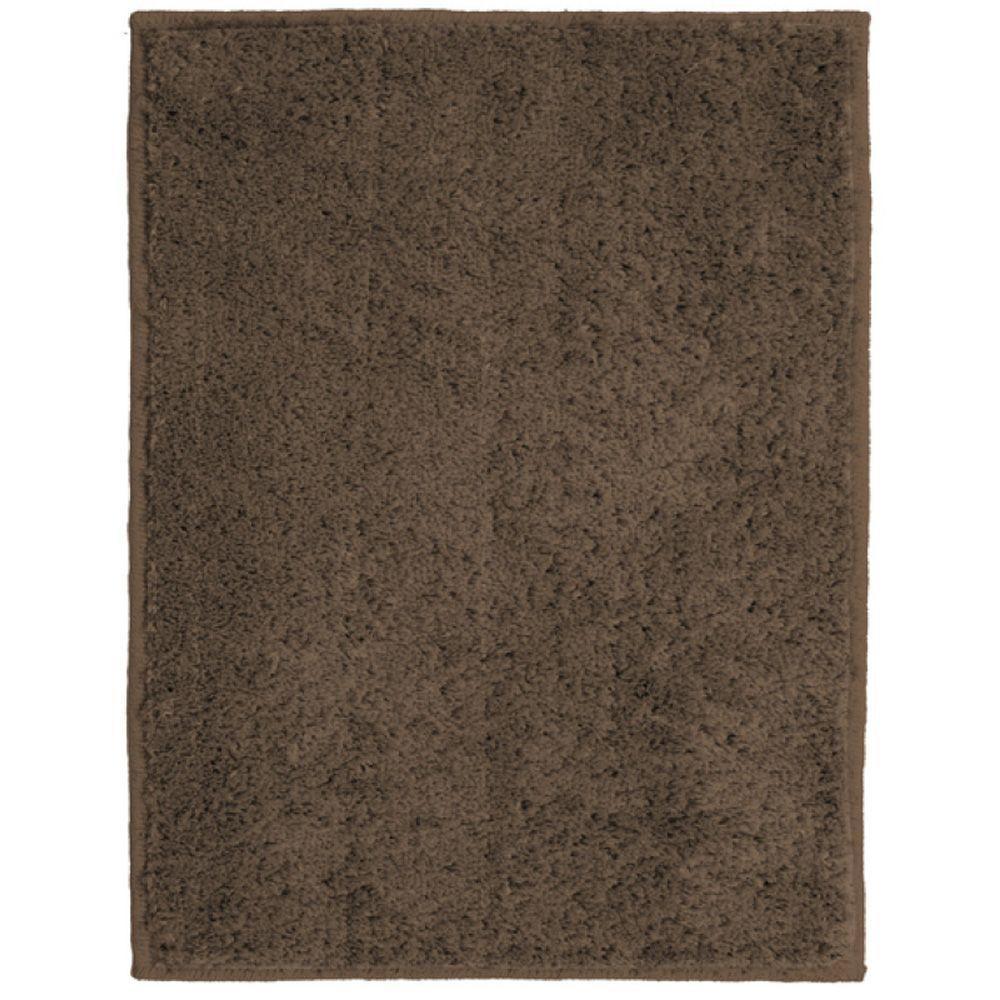 Tapete Sala Escritório Antiderrapante Silky Light Chocolate Sl-02 Titulos 1,00 X 1,50 - 2