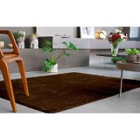 Tapete Sala Escritório Antiderrapante Silky Light Chocolate Sl-02 Titulos 1,00 X 1,50 - 1