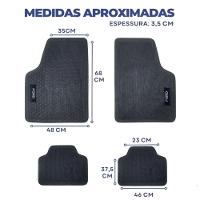 Tapete Universal Para Linha Ford Emborrachado Carro 4 Peças - 2