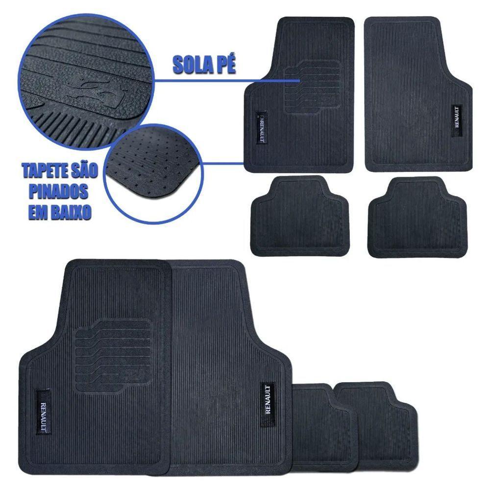 Tapete Universal Para Linha Renault Emborrachado 4 Peças - 2