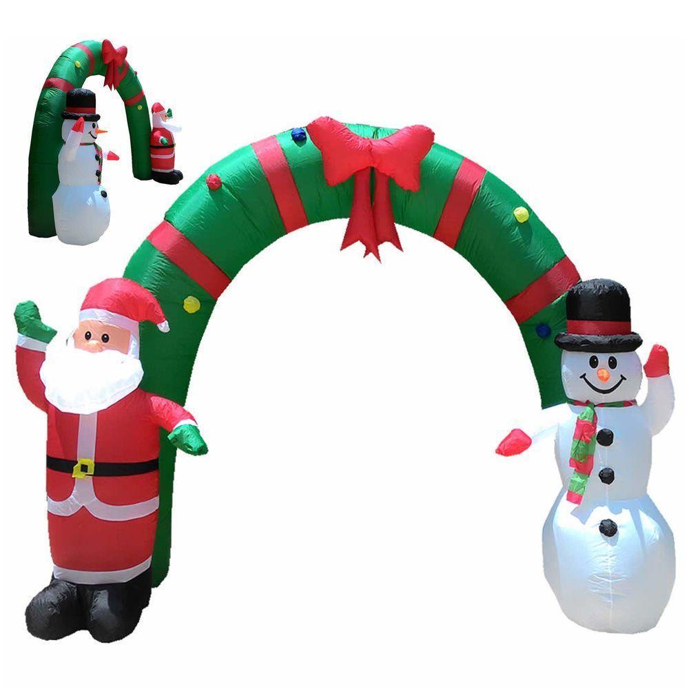 Papai Noel Natal Boneco De Neve Festas Inflavel Em Arco Natalino Grande Final De Ano - 1
