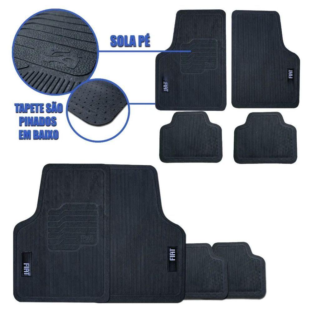 Tapete Universal Para Linha Fiat Emborrachado Carro 4 Peças - 2