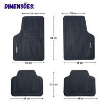 Tapete Universal Para Linha Chevrolet Emborrachado 4 Peças - 5