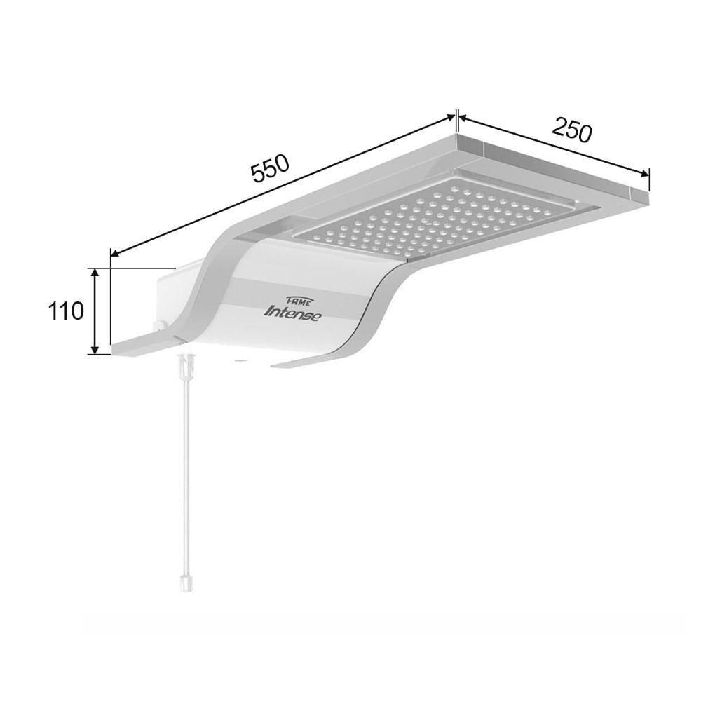 Chuveiro Fame Intense Eletrônico Khrome 6500W 220V - 7