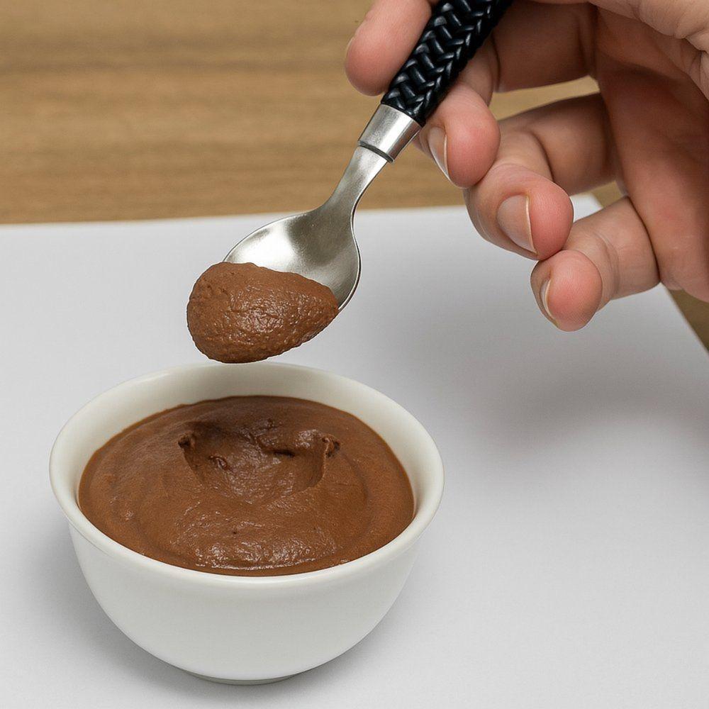 Kit 6 Colheres De Sobremesa Cabo Preto Sofisticada Chique - 4