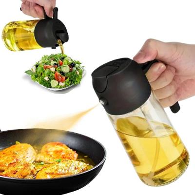 Galheteiro Porta Azeite Vinagre Com Borrifador Prático Economico 450ml 2 Em 1