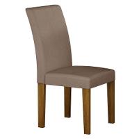 Mesa De Jantar Napoli 90x90 Freijó Decor Off White Com 4 Cadeiras Mdf Freijó Joli Camurça - Leifer Móveis