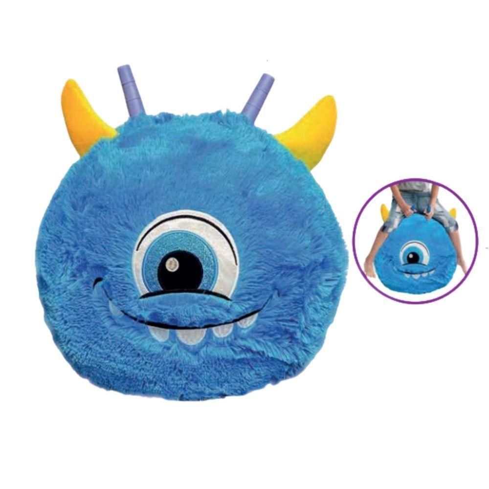 Brinquedo Bola De Pelúcia Inflável Azul Com Bomba Fofa - 1