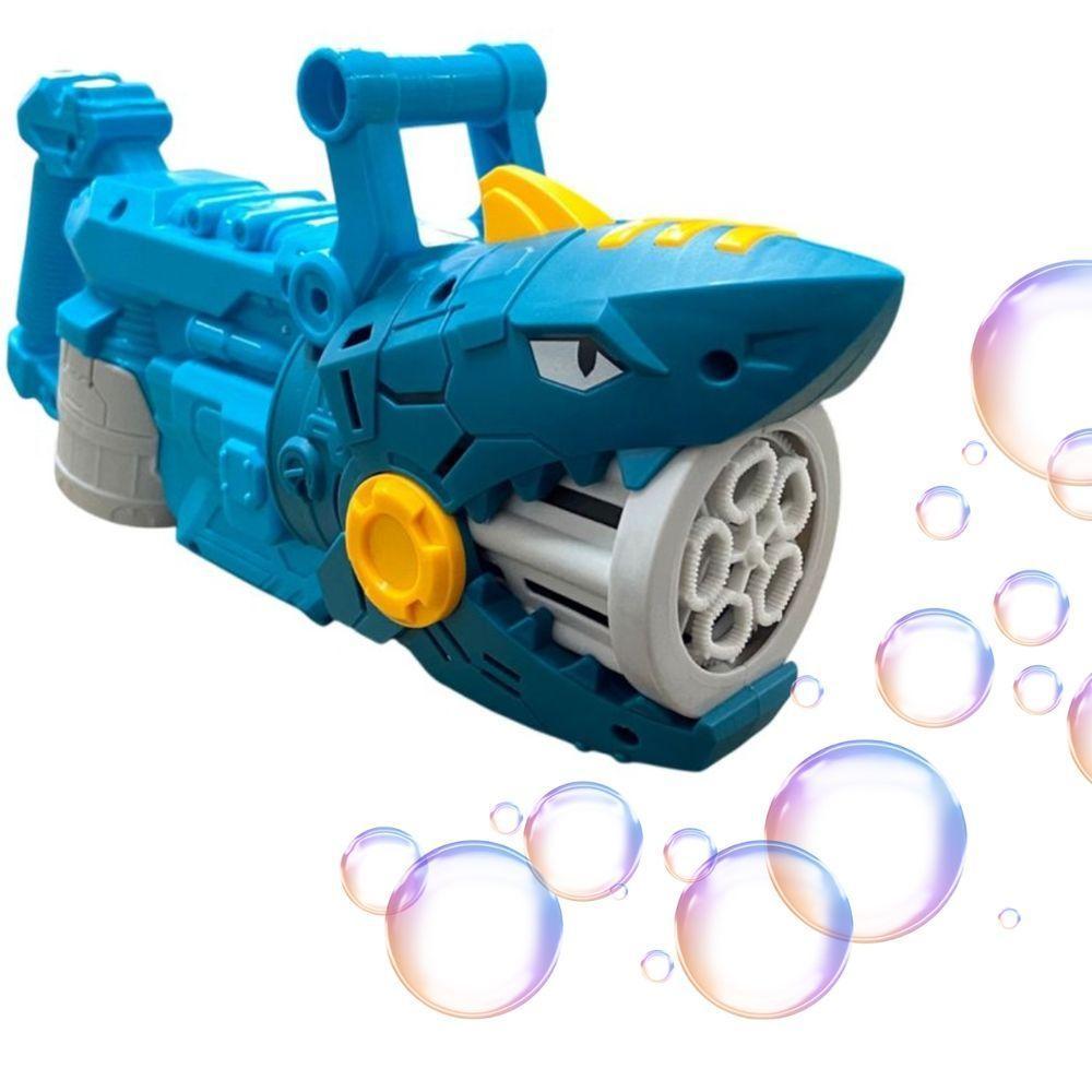 Canhão De Bolhas De Sabão Pistola De Bolhas Tubarão - 1