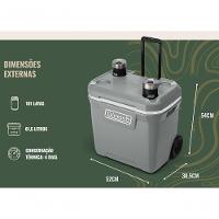 Caixa Térmica Coleman Cooler 61,5 Lt 65 Qt Com Rodas Cinza - 9