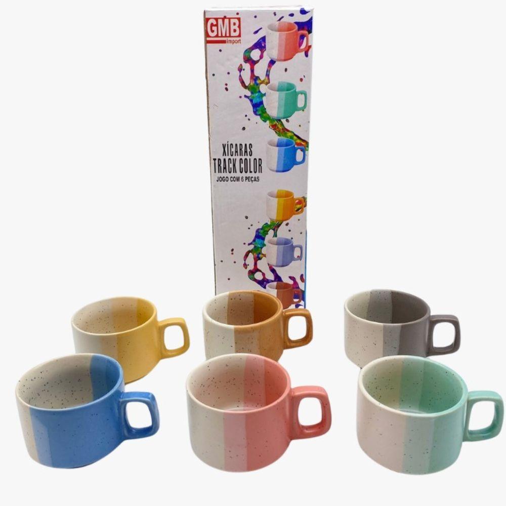 Cafeteira Italiana + 6 Xicaras De Ceramica 120ml - 3