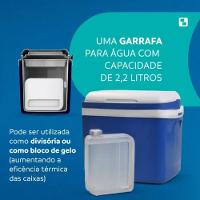 Caixa Termica Cooler Tropical Com Acessorios 32 Lts Soprano Azul - 6