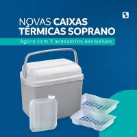 Caixa Termica Cooler Tropical Com Acessorios 32 Lts Soprano Azul - 8