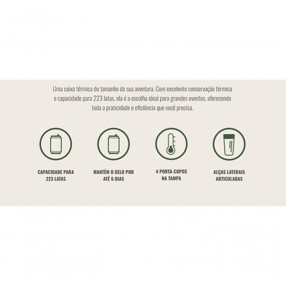 Caixa Térmica Cooler 150 Qt 142 Lt Lakeside Azul Coleman - 5