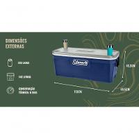 Caixa Térmica Cooler 150 Qt 142 Lt Lakeside Azul Coleman - 7