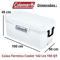 Caixa Térmica Cooler 150 Qt 142 Lt Marine Branca Coleman - 8