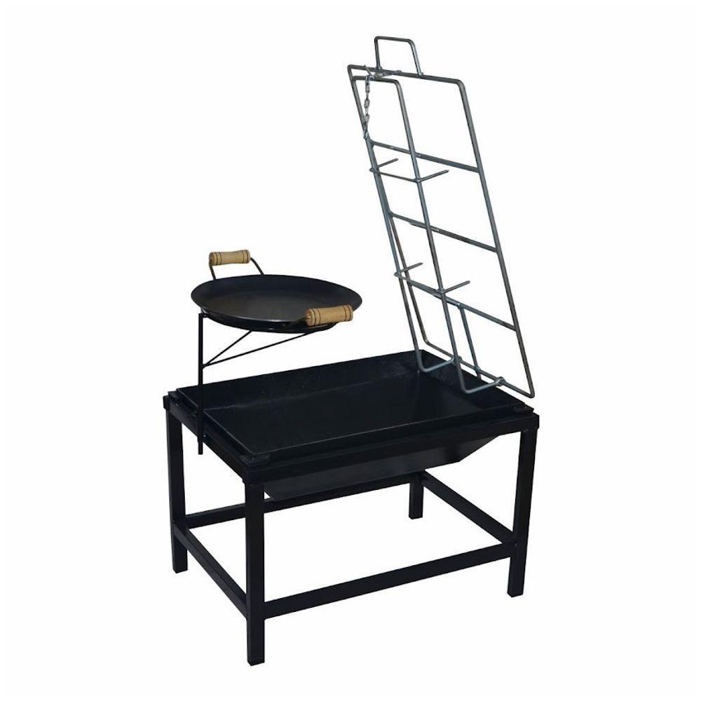 Churrasqueira Lareira Fogo De Chão De Aço Carbono Picanheira - 2