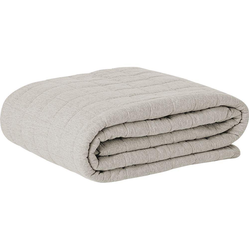 Cobre Leito Tecebem King Malha 100% Algodão Lisa Em Matelasse 240m X 280m Trigo - 1