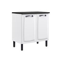 Balcão De Cozinha Itatiaia Em Aço 2portas Branco New Premium - 1