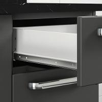 Balcão De Cozinha 105cm Em Aço Grafite Com 3 Portas E 2 Gavetas Itatiaia Midi Pop Art I3 - 7