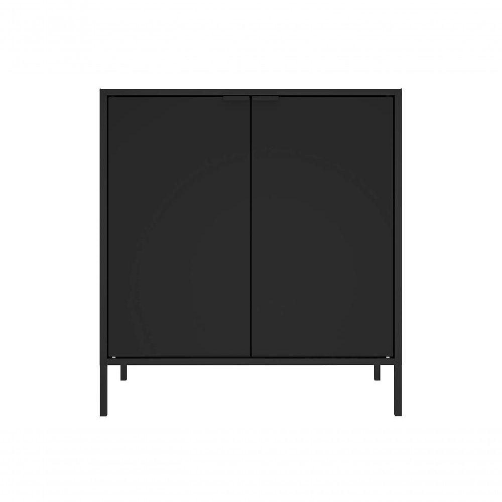 Balcão Alto Multiúso Itatiaia Smart - 2 Portas - Preto Matte - 1