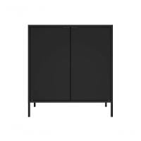 Balcão Alto Multiúso Itatiaia Smart - 2 Portas - Preto Matte - 1