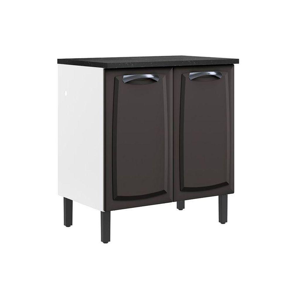 Balcão De Cozinha Itatiaia Em Aço 2 Portas Branco New Premium - 1