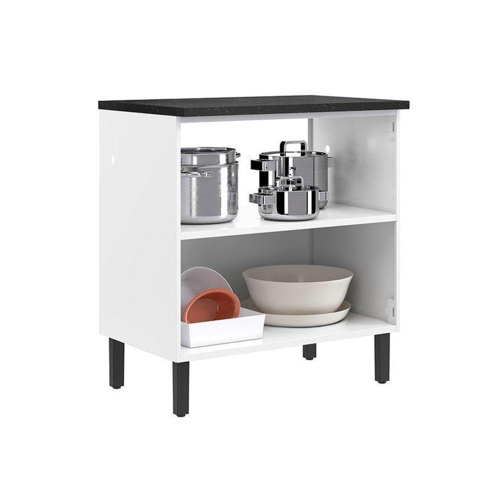 Balcão De Cozinha Itatiaia Em Aço 2 Portas Branco New Premium - 2