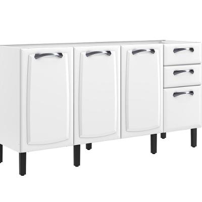 Balcão Itatiaia Aço Sem Tampo Branco New Premium